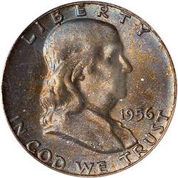 1956 Franklin Half Dollar PCGS MS65FBL