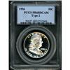 Image 1 : 1956 Franklin Half Dollar. Type 2 PCGS PR68DCAM