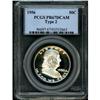 Image 1 : 1956 Franklin Half Dollar. Type 2 PCGS PR67DCAM