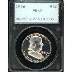 1956 Franklin Half Dollar. Type 2 PCGS PR67