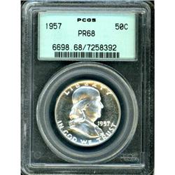 1957 Franklin Half Dollar PCGS PR68