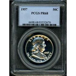 1957 Franklin Half Dollar PCGS PR68