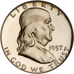 1957 Franklin Half Dollar PCGS PR67DCAM