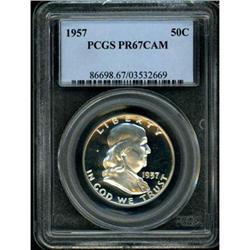 1957 Franklin Half Dollar PCGS PR67CAM