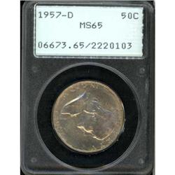 1957-D Franklin Half Dollar PCGS MS65