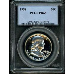 1958 Franklin Half Dollar PCGS PR68