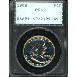 1958 Franklin Half Dollar PCGS PR67