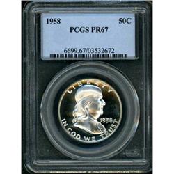 1958 Franklin Half Dollar PCGS PR67