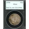 Image 1 : 1958 Franklin Half Dollar PCGS MS66