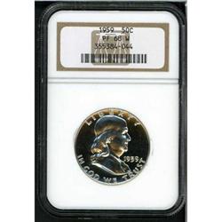 1959 Franklin Half Dollar NGC PF68 W
