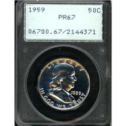 1959 Franklin Half Dollar PCGS PR67