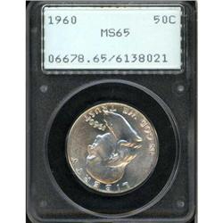 1960 Franklin Half Dollar PCGS MS65