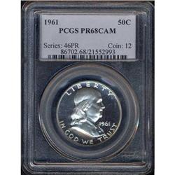 1961 Franklin Half Dollar PCGS PR68 CAM