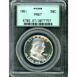 1961 Franklin Half Dollar PCGS PR67
