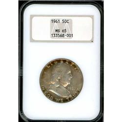 1961 Franklin Half Dollar NGC MS65