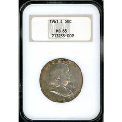 1961-D Franklin Half Dollar NGC MS65