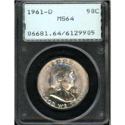 1961-D Franklin Half Dollar PCGS MS64