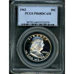 1962 Franklin Half Dollar PCGS PR68DCAM