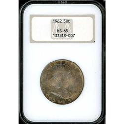 1962 Franklin Half Dollar NGC MS65