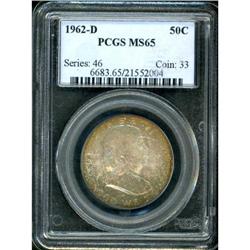 1962-D Franklin Half Dollar PCGS MS65
