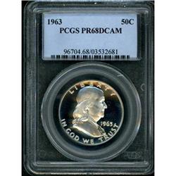 1963 Franklin Half Dollar PCGS PR68DCAM