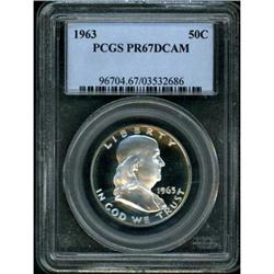 1963 Franklin Half Dollar PCGS PR67DCAM