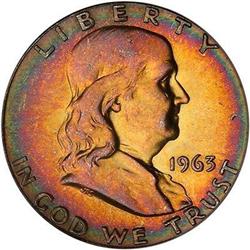 1963 Franklin Half Dollar PCGS MS64
