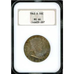 1963-D Franklin Half Dollar NGC MS66