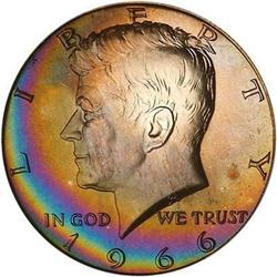 1966 Kennedy Half Dollar. SMS PCGS MS67