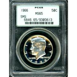 1966 Kennedy Half Dollar. SMS PCGS MS65