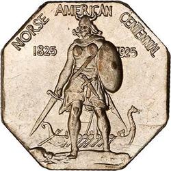 Lot of 5 1925 Norse Amer Medals Thick Silver PCGS MS65