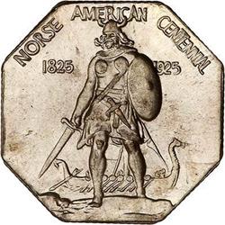 Lot of 3 1925 Norse Amer Medals Thick Silver PCGS MS65