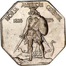 Lot of 5 1925 Norse Amer Medals Thick Silver PCGS MS64