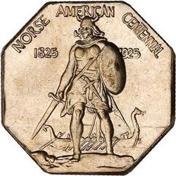 Lot of 5 1925 Norse Amer Medals Thick Silver PCGS MS64