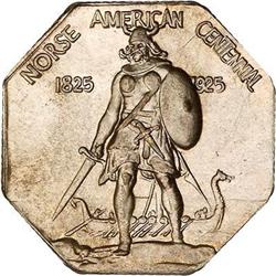 Lot of 4 1925 Norse Amer Medals Thick Silver PCGS MS64