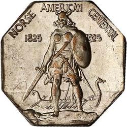 Lot of 3 1925 Norse Amer Medals Thick Silver PCGS MS64