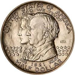 1921 Alabama Half Dollar, with 2 x 2 NGC MS65