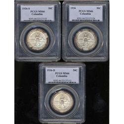 1936 Columbia PDS Set PCGS MS66