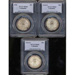 1936 Columbia PDS Set PCGS MS65