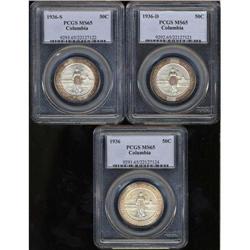 1936 Columbia PDS Set PCGS All MS65