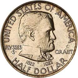 1922 Grant Half Dollar, with star NGC MS67