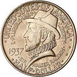 1937 Roanoke Half Dollar PCGS MS65