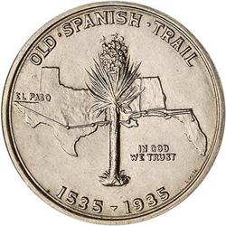 1935 Spanish Trail Half Dollar RAW MS63