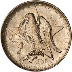 1936-D Texas Half Dollar PCGS MS65