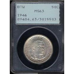1946 Booker T. Washington Half Dollar PCGS MS63