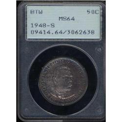1948-S Booker T. Washington Half Dollar PCGS MS64