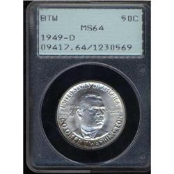 1949-D Booker T. Washington Half Dollar PCGS MS64