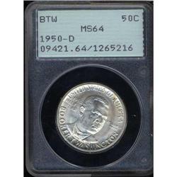 1950-D Booker T. Washington Half Dollar PCGS MS64