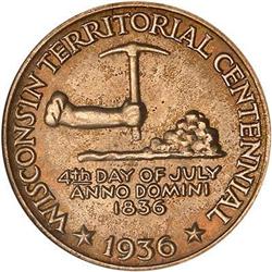 1936 Wisconsin Half Dollar NGC MS66