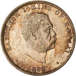 1883 Hawaiian Quarter Dollar PCGS MS65